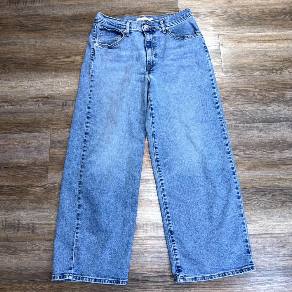 Levi's Light Blue Wide Leg Jeans